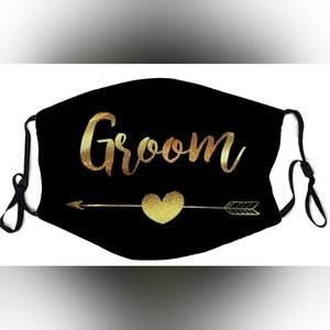 ⭐Brand new never worn Groom mask -  Gold and black